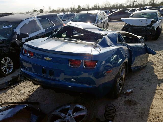 2G1FK1EJ3A9171837 - 2010 CHEVROLET CAMARO SS BLUE photo 4