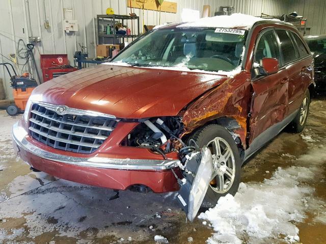 2A8GM68X07R336764 - 2007 CHRYSLER PACIFICA T BURGUNDY photo 2