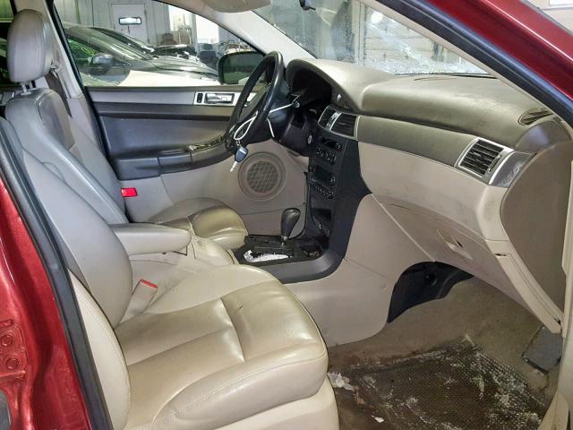 2A8GM68X07R336764 - 2007 CHRYSLER PACIFICA T BURGUNDY photo 5