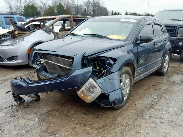 1B3HB28C58D675517 - 2008 DODGE CALIBER BLUE photo 2