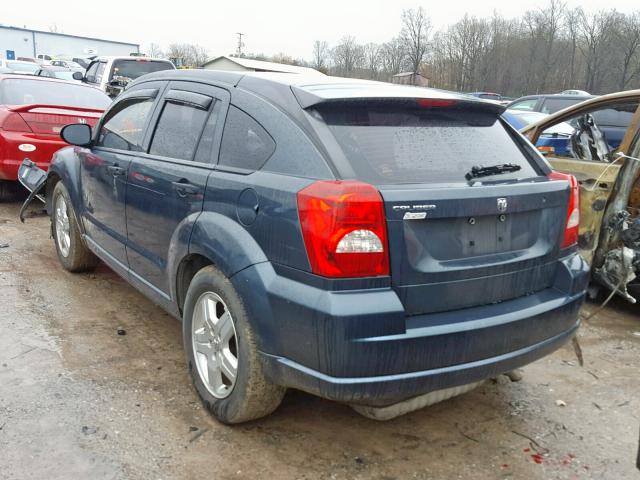 1B3HB28C58D675517 - 2008 DODGE CALIBER BLUE photo 3