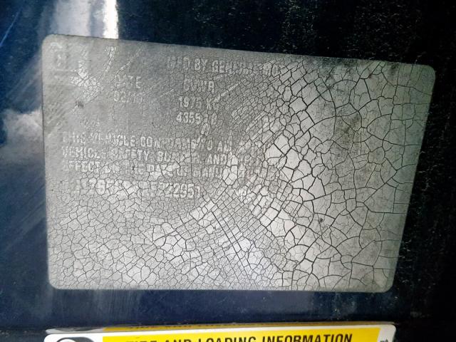 1G1ZB5EBXAF222951 - 2010 CHEVROLET MALIBU LS Mavi foto 10