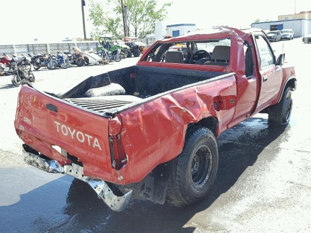 4TAVN13DXRZ252242 - 1994 TOYOTA PICKUP 1/2 RED photo 4