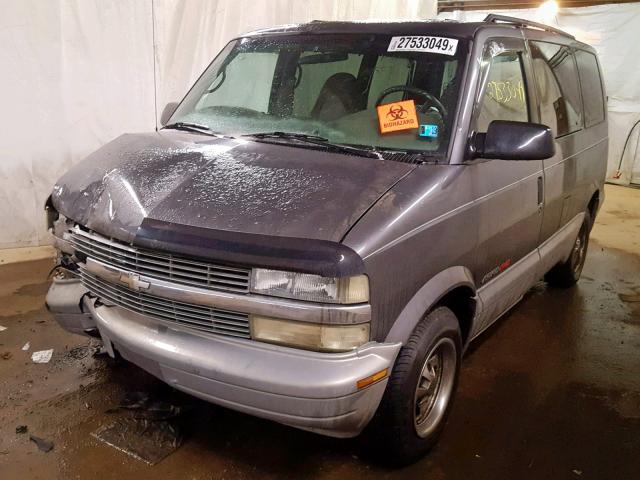 1GNEL19W0YB104859 - 2000 CHEVROLET ASTRO GRAY photo 2