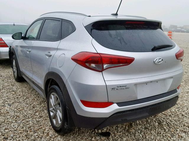 KM8J33A48HU598594 - 2017 HYUNDAI TUCSON LIM SILVER photo 3