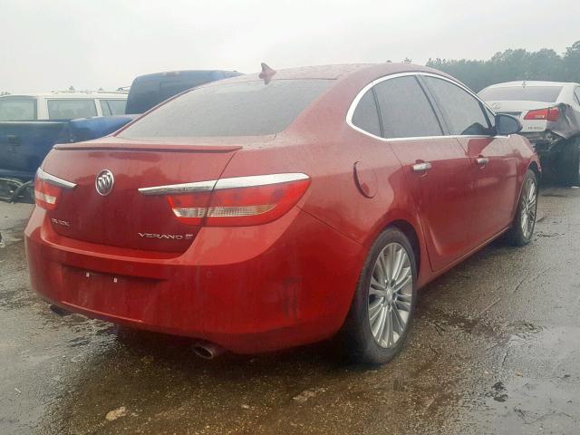 1G4PT5SV4D4178936 - 2013 BUICK VERANO PRE RED photo 4