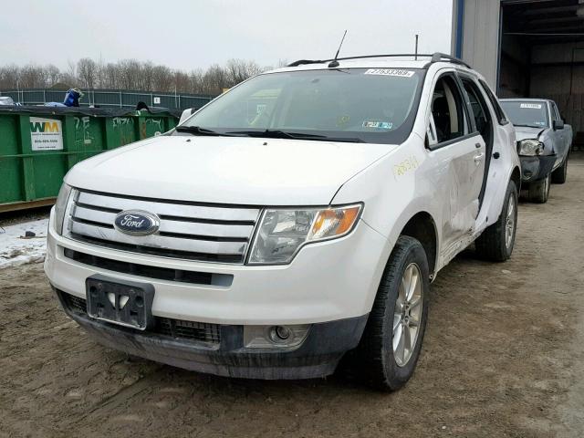 2FMDK4JC1ABA95529 - 2010 FORD EDGE SEL WHITE photo 2