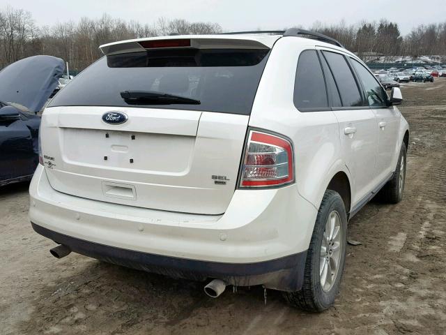 2FMDK4JC1ABA95529 - 2010 FORD EDGE SEL WHITE photo 4