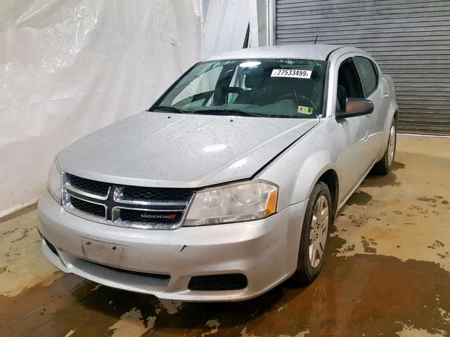 1B3BD4FB7BN591979 - 2011 DODGE AVENGER EX SILVER photo 2