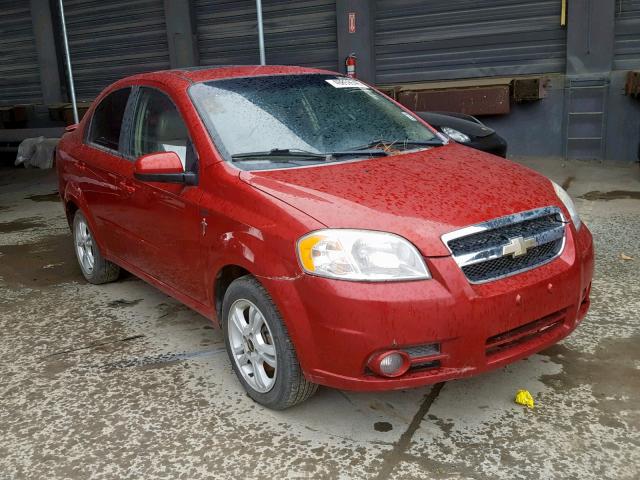 KL1TG5DE3BB126590 - 2011 CHEVROLET AVEO LT RED photo 1