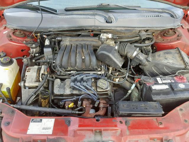 1FAFP552X2G228164 - 2002 FORD TAURUS SES RED photo 7