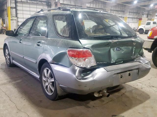 JF1GG63687H811513 - 2007 SUBARU IMPREZA OU GREEN photo 3