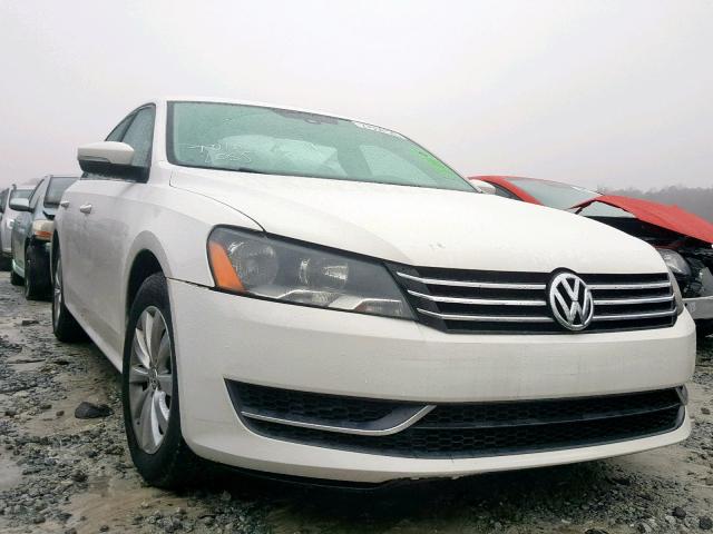 1VWAP7A30DC109187 - 2013 VOLKSWAGEN PASSAT S WHITE photo 1