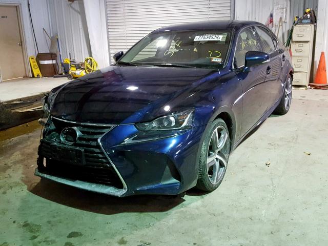 JTHCM1D20H5022936 - 2017 LEXUS IS 300 BLUE photo 2