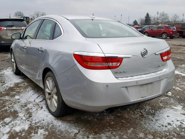 1G4PR5SK1C4195793 - 2012 BUICK VERANO CON SILVER photo 3