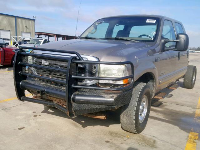 1FTSW31F42EB19445 - 2002 FORD F350 SRW S GRAY photo 2