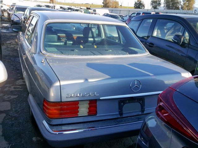 WDBCA33A2DB038435 - 1983 MERCEDES-BENZ 380 SEL BLUE photo 3