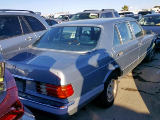 WDBCA33A2DB038435 - 1983 MERCEDES-BENZ 380 SEL BLUE photo 4