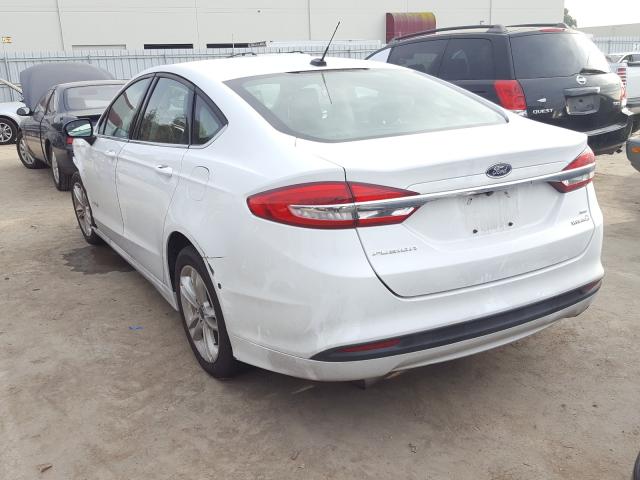 3FA6P0LU9JR242037 - 2018 FORD FUSION SE HYBRID  photo 3