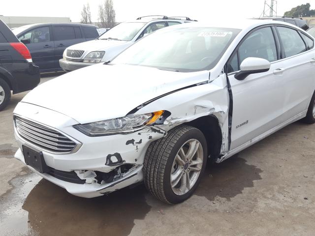 3FA6P0LU9JR242037 - 2018 FORD FUSION SE HYBRID  photo 9