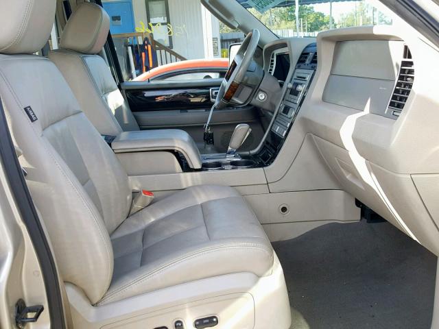 5LMFU27598LJ07482 - 2008 LINCOLN NAVIGATOR GOLD photo 5