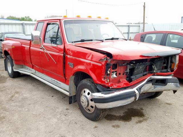 1FTJX35F5TEB60784 - 1996 FORD F350 RED photo 1