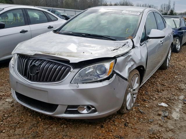 1G4PP5SK9C4208683 - 2012 BUICK VERANO SILVER photo 2