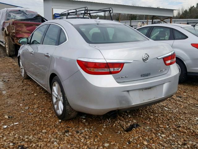 1G4PP5SK9C4208683 - 2012 BUICK VERANO SILVER photo 3