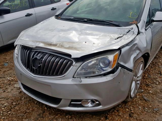 1G4PP5SK9C4208683 - 2012 BUICK VERANO SILVER photo 9