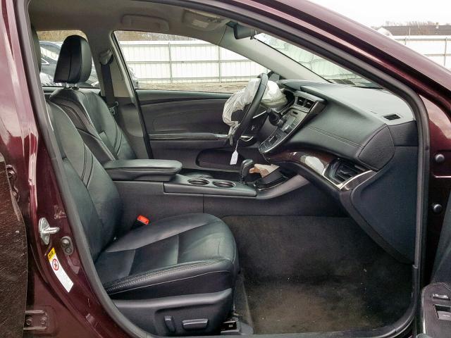 4T1BK1EB2DU019467 - 2013 TOYOTA AVALON BAS BURGUNDY photo 5