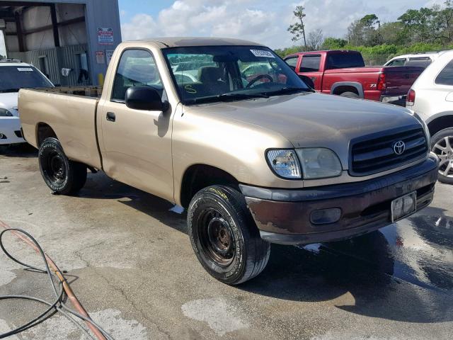 5TBJN32142S332349 - 2002 TOYOTA TUNDRA BEIGE photo 1