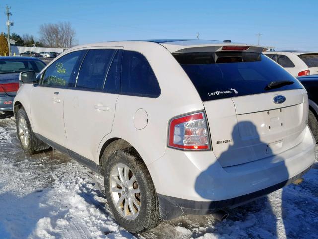 2FMDK4JC5ABB30718 - 2010 FORD EDGE SEL WHITE photo 3