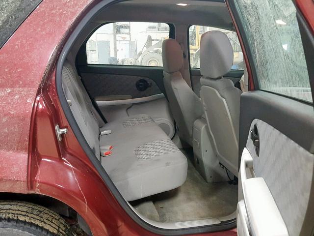 2CNDL23F376088432 - 2007 CHEVROLET EQUINOX LS BURGUNDY photo 6