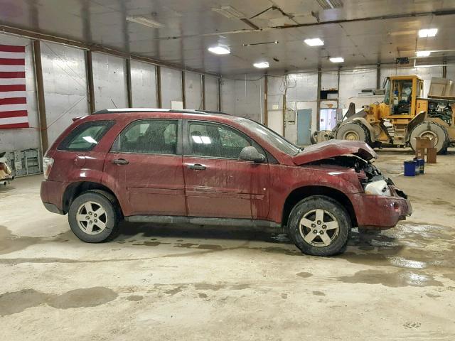 2CNDL23F376088432 - 2007 CHEVROLET EQUINOX LS BURGUNDY photo 9