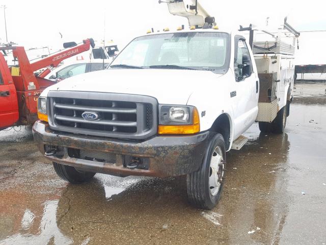 1FDXF46S4YED51355 - 2000 FORD F450 SUPER WHITE photo 2