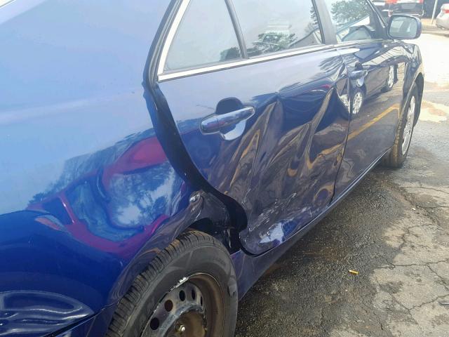 4T1BF3EK2BU704582 - 2011 TOYOTA CAMRY BASE BLUE photo 9