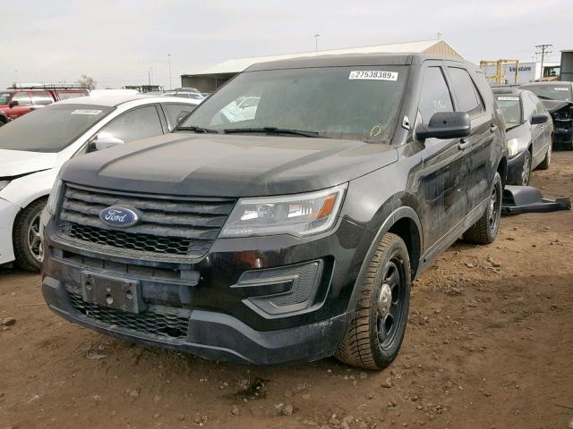 1FM5K8AR9GGB73752 - 2016 FORD EXPLORER P BLACK photo 2