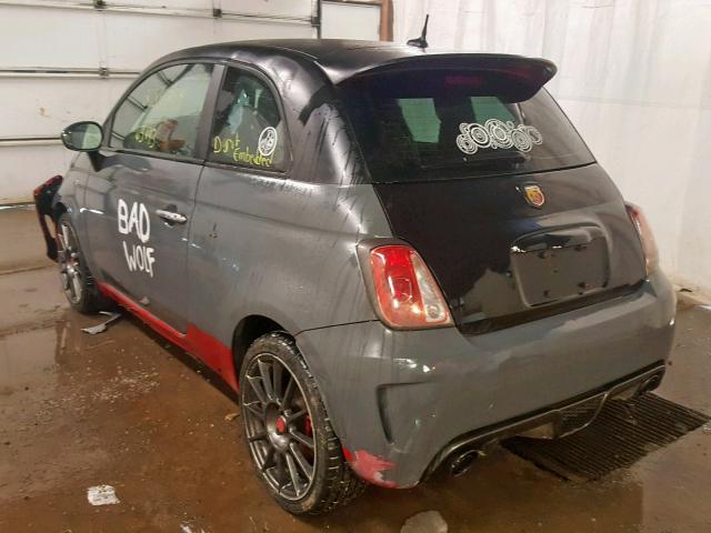 3C3CFFFH6DT678440 - 2013 FIAT 500 ABARTH TWO TONE photo 3