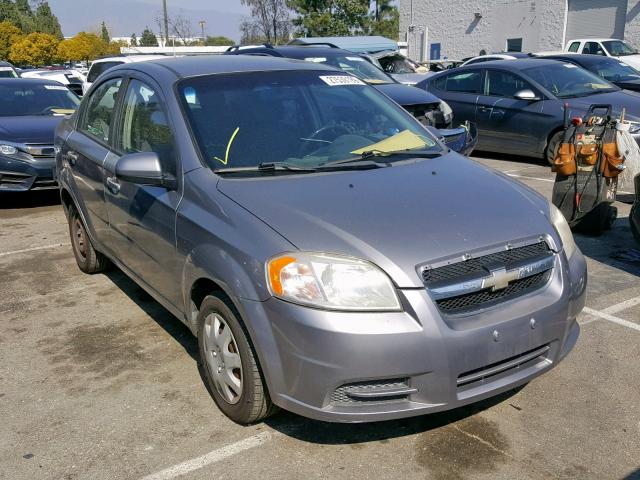 KL1TD5DE1AB044669 - 2010 CHEVROLET AVEO LS GRAY photo 1