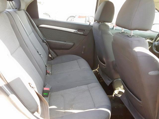 KL1TD5DE1AB044669 - 2010 CHEVROLET AVEO LS GRAY photo 6