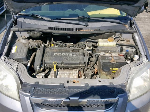 KL1TD5DE1AB044669 - 2010 CHEVROLET AVEO LS GRAY photo 7