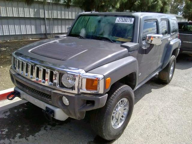 5GTEN13L488133479 - 2008 HUMMER H3 ALPHA GRAY photo 2