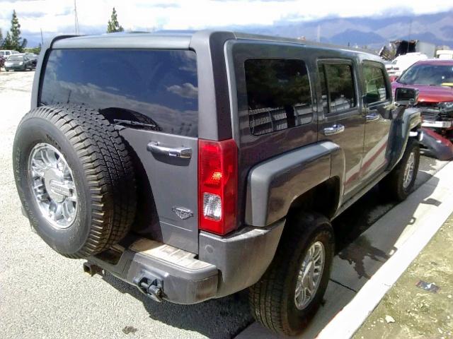 5GTEN13L488133479 - 2008 HUMMER H3 ALPHA GRAY photo 4