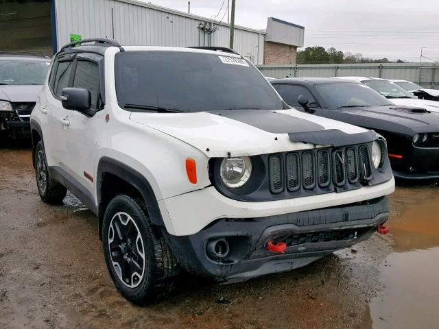 ZACCJBCT2GPD33591 - 2016 JEEP RENEGADE T WHITE photo 1