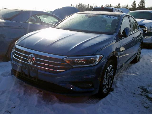 3VW357BU2KM034381 - 2019 VOLKSWAGEN JETTA EXEC BLUE photo 2