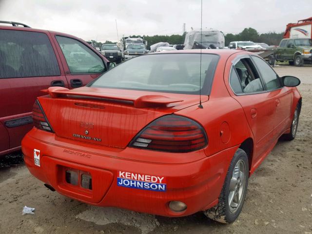 1G2NF52E24M590151 - 2004 PONTIAC GRAND AM S RED photo 4