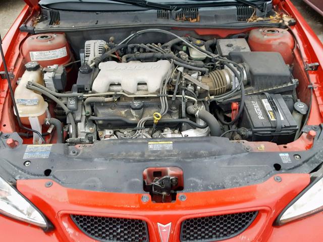 1G2NF52E24M590151 - 2004 PONTIAC GRAND AM S RED photo 7