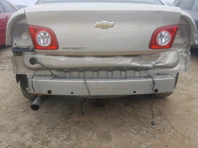 1G1ZC5EB2AF120024 - 2010 CHEVROLET MALIBU 1LT GOLD photo 9