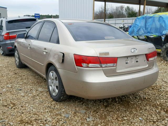 KMHET46C26A108348 - 2006 HYUNDAI SONATA GL GOLD photo 3