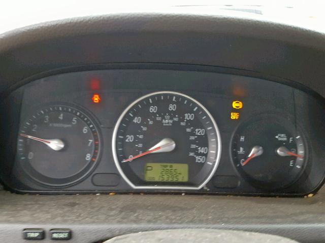 KMHET46C26A108348 - 2006 HYUNDAI SONATA GL GOLD photo 8